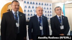 Tofiq Yaqublu, Arif Hacılı (ortada) və Yadigar Sadıqlı, 13 oktyabr 2019