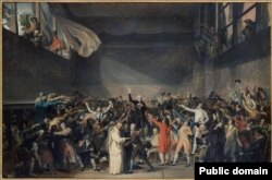 Жак-Луи Давидтің "Tеннис залындағы ант" картинасы.