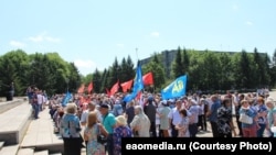 Митинг против пенсионной реформы в Биробиджане, архивное фото