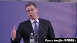 Српскиот претседател Александар Вучиќ  
