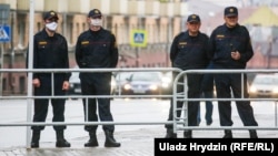 Беларускія міліцыянты падчас пратэстаў 2020 году. Ілюстрацыйнае фота