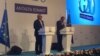 Прэс-канфэрэнцыя Дональда Туска і Жана-Клёда Юнкера перад пачаткам саміту G20