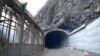 Armenia -- Workers renovate a tunnel on a highway in the Lori province, 14Jul2018