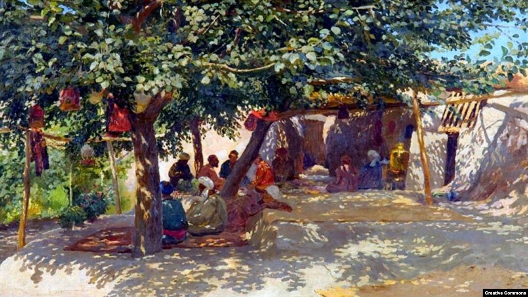 Иван Казаков. Чаепитие в Ташкенте (1907). 