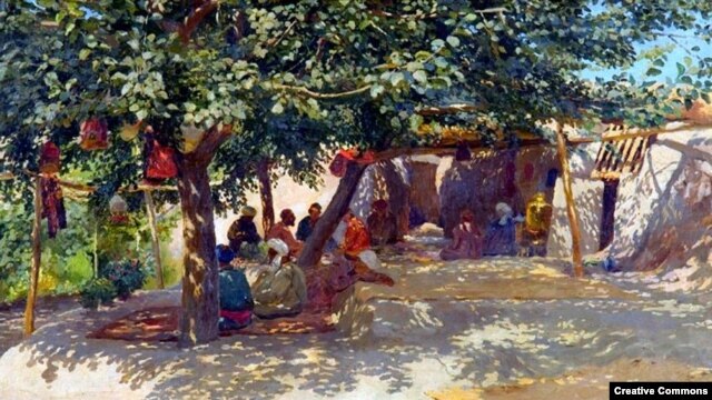 Иван Казаков. Чаепитие в Ташкенте (1907).