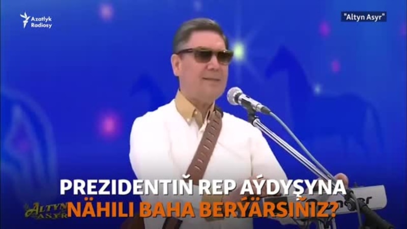 Türkmenistanyň prezidenti ‘Rowaç’ taýçanaga bagyşlap, täze rep aýdymyny ýerine ýetirdi. WIDEO