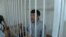 Kazakh rights activist Muratbek Tunghyshbaev in a Kyrgyz court on June 19. 