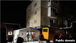 Odesa urlan zarbadan soň. Serhiy Lysagyň çap eden suraty