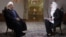 İranın prezidenti Hassan Rouhani Tehranda ABŞ-ın NBC telekanalının əməkdaşı Ann Curry-ya müsahibə verərkən. 18 sentyabr 2013