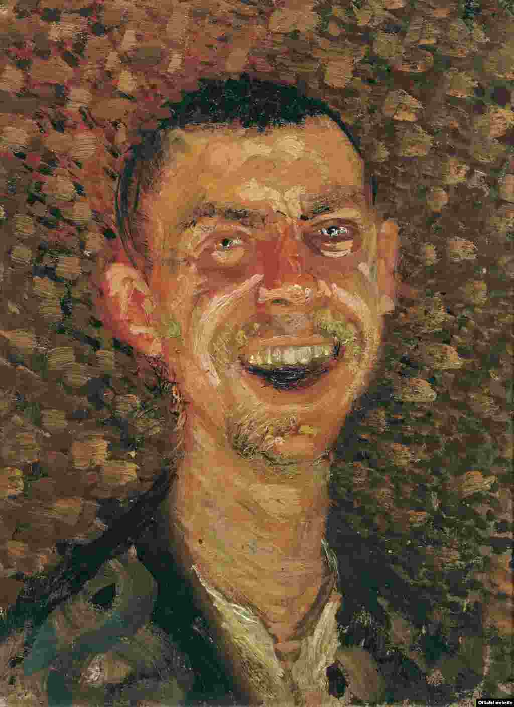 Laughing Self-Portrait, Summer/Fall 1907, Oil on canvas, 40 x 30,5 cm, Belvedere, Vienna