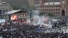 Armenia - Gas-baloons blow up during Republican party's pre-eleciton rally in Yerevan's Republic square, Yerevan, 04May2012