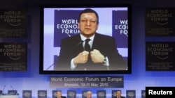 Jose Manuel Barroso la Forul Economic Mondial de la Bruxelles