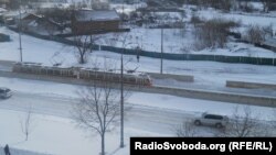 Швидкісний трамвай виходить на маршрут, Київ, 24 березня 2013 року