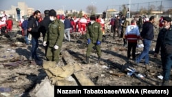 محل سقوط هواپیمای اوکراینی که روز ۱۸ دی ۹۸ در نزدیکی فرودگاه امام تهران سرنگون شد.