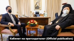 Архива претседталот Стево Пендаровски и на средба со патријарх Вартоломеј