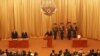 Nagorno-Karabakh -- Bako Sahakian is sworn in for a second term as president of Karabakh, Stepanakert, 07Sep2012.