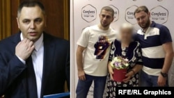 Колаж: Андрій Портнов та брати Азізови (фото опубліковане «Українською правдою»)