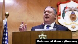 مایک پمپئو وزیر خارجه آمریکا در امان
