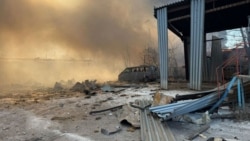 Последствия авиаудара по Славянску, 10 февраля