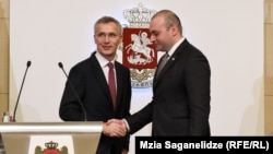 იენს სტოლტენბერგის და მამუკა ბახტაძის შეხვედრა 25 მარტს, საქართველოს მთავრობის ადმინისტრაციაში გაიმართა