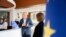 Moldova, Alexandru Vornicu speaks with President Maia Sandu inside the newly renovated Stauceni City Hall on June 1, 2026