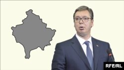 Српскиот претседател Александар Вучиќ. 