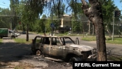 Вражена російським дроном автівка. Серед головних цілей у Краматорську – автомобілі