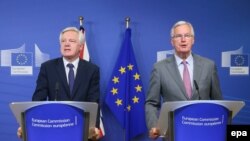 David Davis i Michel Barnier