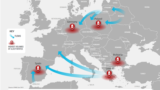 O hartă a contrabandei cu țigări în Europa