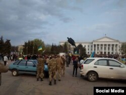 Kramatorsk, lângă Donețk region, 17 aprilie 2015.