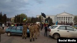 Повалення пам'ятника Леніну в Краматорську 