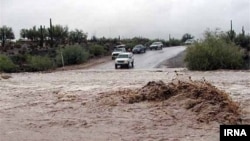 Flood in Iran cut off road in Lorestan province. File photo