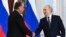 Эмомалӣ Раҳмон, раисҷумҳури Тоҷикистон (чап) бо ҳамтои русаш Владимир Путин (рост)