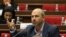 Armenia - Parliament deputy Gegham Nazarian speaks during a session of the National Assembly.