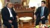 وزير النفط عادل عبد المهدي مع رئيس حكومة إقليم كردستان نيجيرفان بارزاني