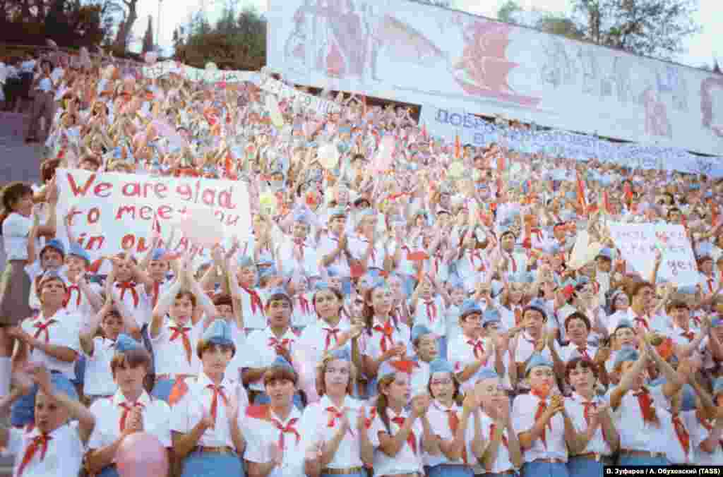 Some of the children welcoming Smith held a sign that said, &quot;We are glad to meet you in our Artek.&quot; Olga Sakhatova, a counselor at Artek&#39;s Morskoi camp, recalled that not everyone was happy about the visit. She said the camp was often shown off to foreign visitors, and it required intensive cleaning to make sure they made the best impression.