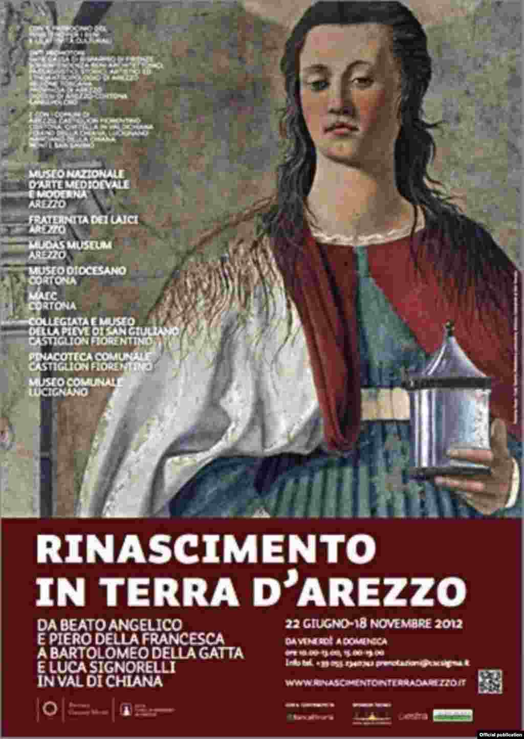 Renașterea pe păm&icirc;nturile Arezzo-ului, afișul proiectului