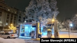 NIS benzinska pumpa, Beograd, Srbija, 5. januar 2026. 
