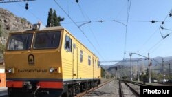 Armenia -- A railway station in the northern Lori region.