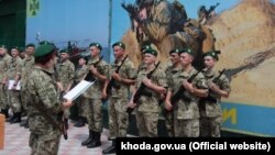Прийняття присяги контрактниками Херсонського прикордонного загону