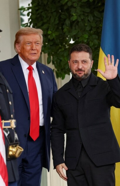 Украинският президент Володимир Зеленски и европейските лидери бяха посрещнати топло