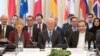 Members of the Joint Comprehensive Plan of Action (JCPOA) Joint Commission, EU-director Helga Schmid (L), Yukiya Amano Director General of the International Atomic Energy Agency (IAEA) (C) and Iranian Deputy-Foreign Ministers Abbas Araghchi (R). File photo