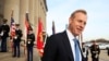 FILE - In this Wednesday, Dec. 19, 2018 file photo, Deputy Defense Secretary Patrick Shanahan, speaks to reporters on the steps of the River entrance of the Pentagon. President Donald Trump says Defense Secretary Jim Mattis will leave his post on Jan. 1. 