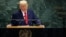 Президент США Дональд Трамп выступает с речью на 80-й сессии Генассамблеи ООН, 23 сентября 2025 года