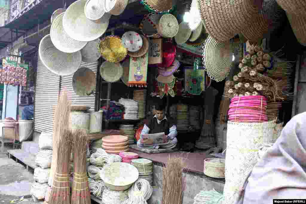 Mats, brooms and artifacts made from palm leaves still find buyers.