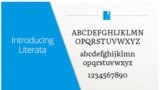 "Google" kompaniýasynyň "Literata" atly täze şrifti, ýagny harp ýazuw görnüşi.