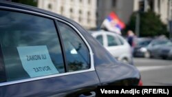 Protesti taksista u Srbiji, ilustrativna fotografija