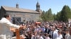 Armenia - Prosperous Armenia Party leader Gagik Tsarukian addresses a campaign rally in Aragatsotn region, 02May2012.