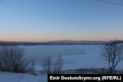 Сімферопольське водосховище замерзло