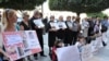 Armenia - Parents of dead soldiers and civic activists demonstrate outside the government building in Yerevan, 15Sep2011.